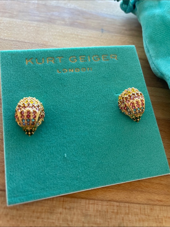 Kurt Geiger Jewelry - Kurt Geiger Gold Multi‑Stone Stud Earrings